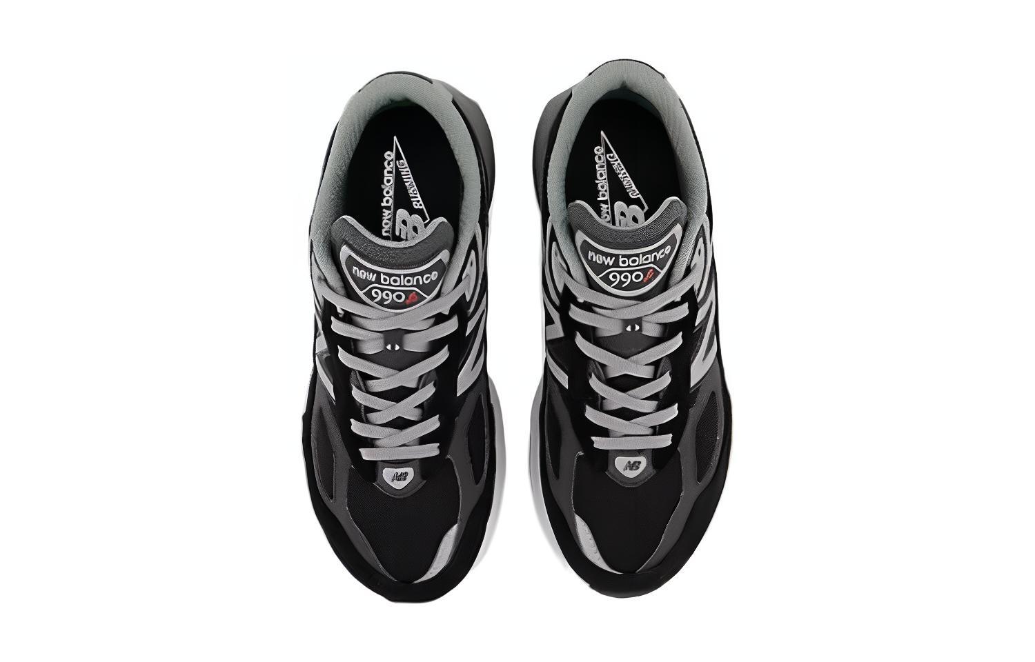 Детские кроссовки New Balance 990v6 "Черный/Серебристый" — фото 3
