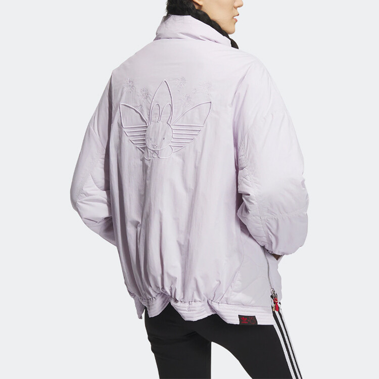 MF PF JKT PAD W Стеганая куртка женская розовая/белая Adidas Originals — фото 3