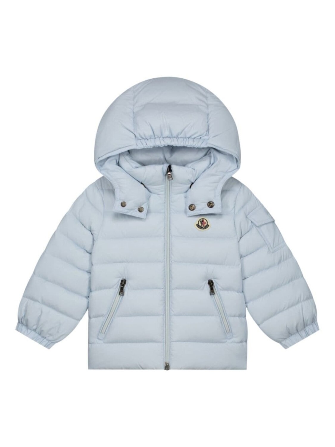 

Moncler Enfant утепленная куртка с нашивкой-логотипом Jules, синий