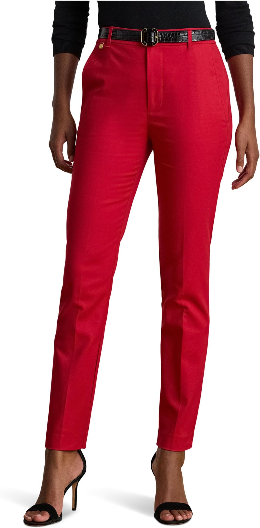 

Женские брюки Petite из эластичной хлопковой смеси Lauren Ralph Lauren, Ralph Red