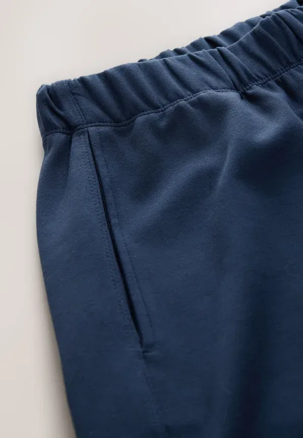 Спортивные штаны Next Regular Fit Premium Heavyweight Slinky Barrel Leg Joggers, темно-синий — фото 3