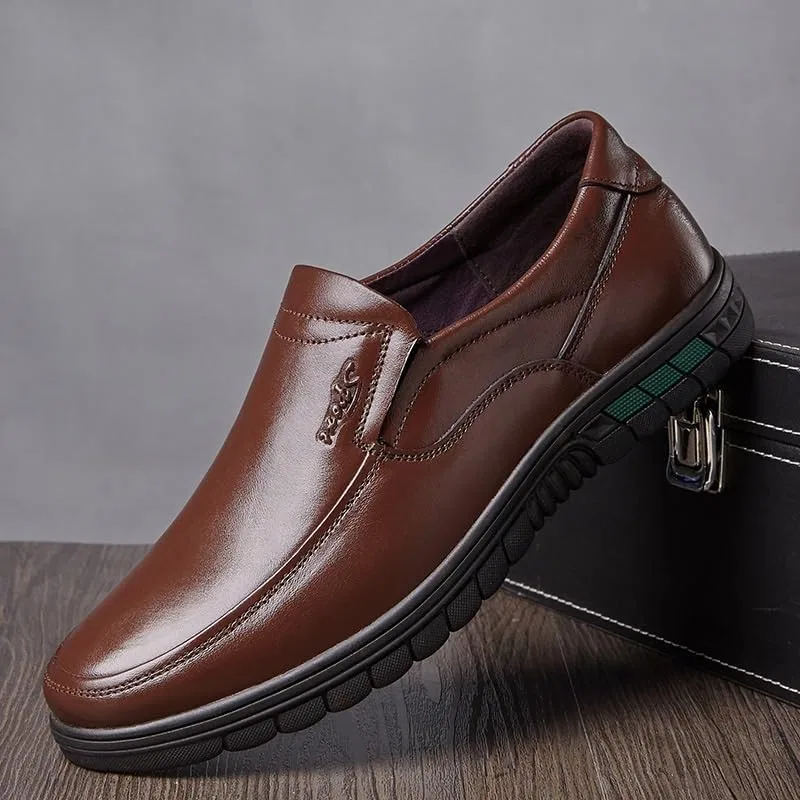 Лоферы Leather Loafers, коричневый DHFIRUFSHLO — фото 3