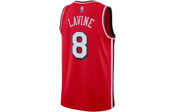 Майка Nike x NBA 75 Chicago Bulls Jerseys 'Zach LaVine 8', красный — фото 2