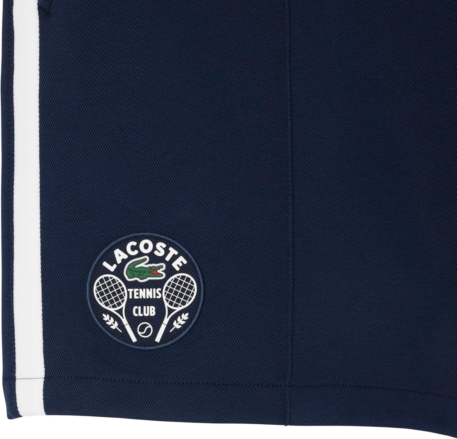 Мужские шорты Lacoste Sport Ultra Dry с акцентным значком в стиле теннисного наследия, Navy Blue/White — фото 3