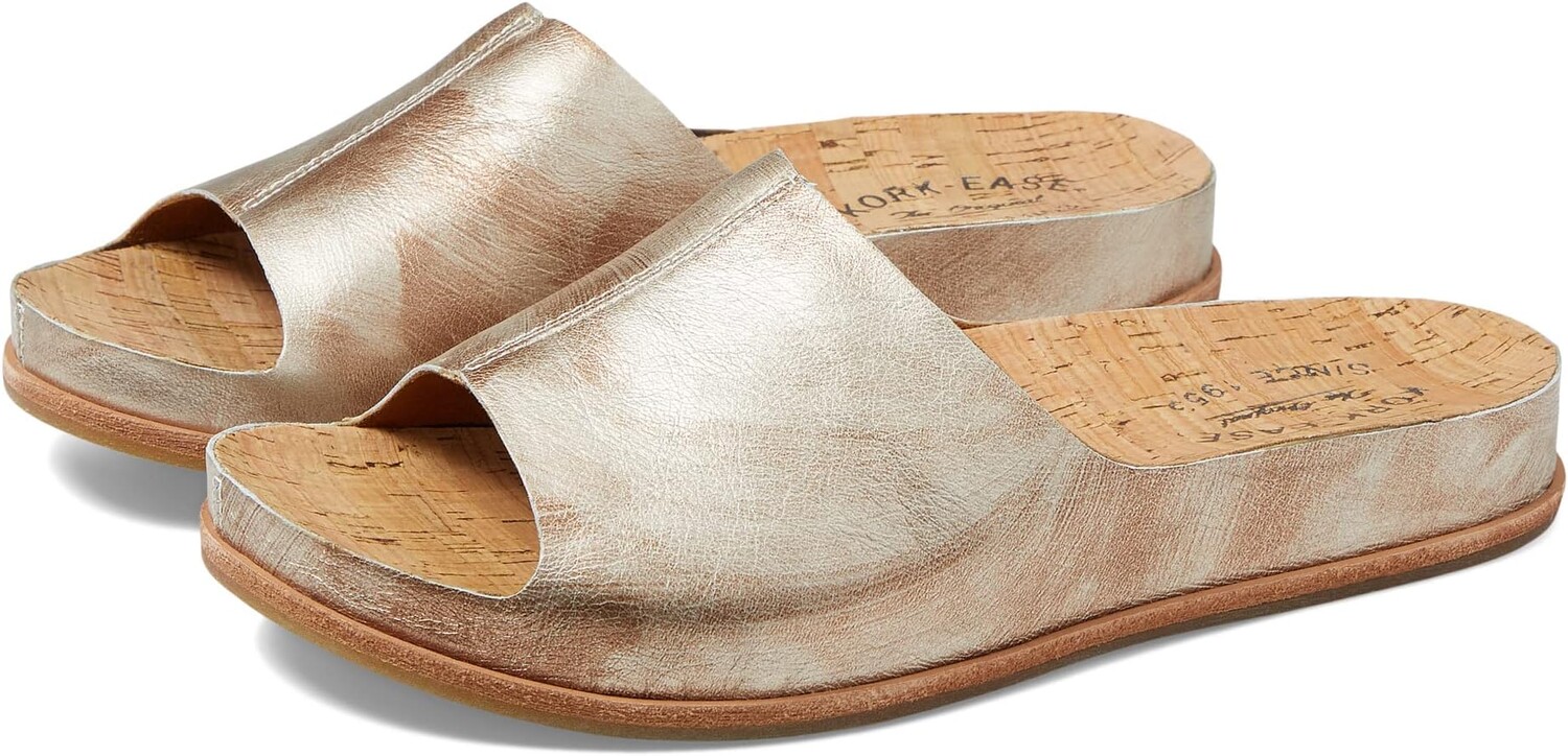 Сандалии на плоской подошве Tutsi Kork-Ease, цвет Light Gold