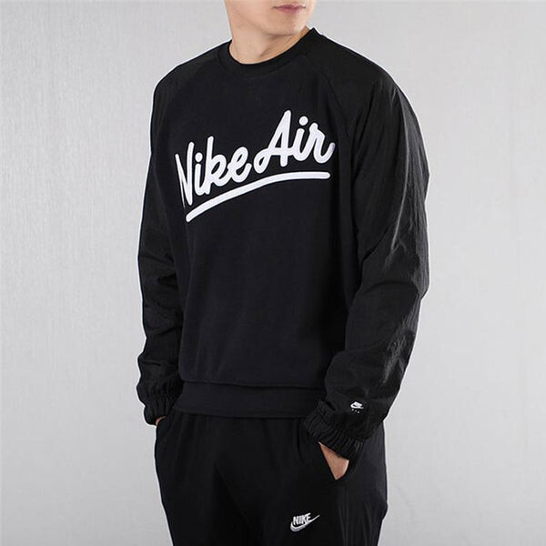 Толстовка Nike AS Men's Sportswear Air Crew MX SSNL, черный — фото 4