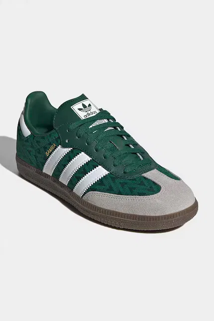 Кроссовки детские SAMBA OG Adidas Originals, зеленый — фото 2