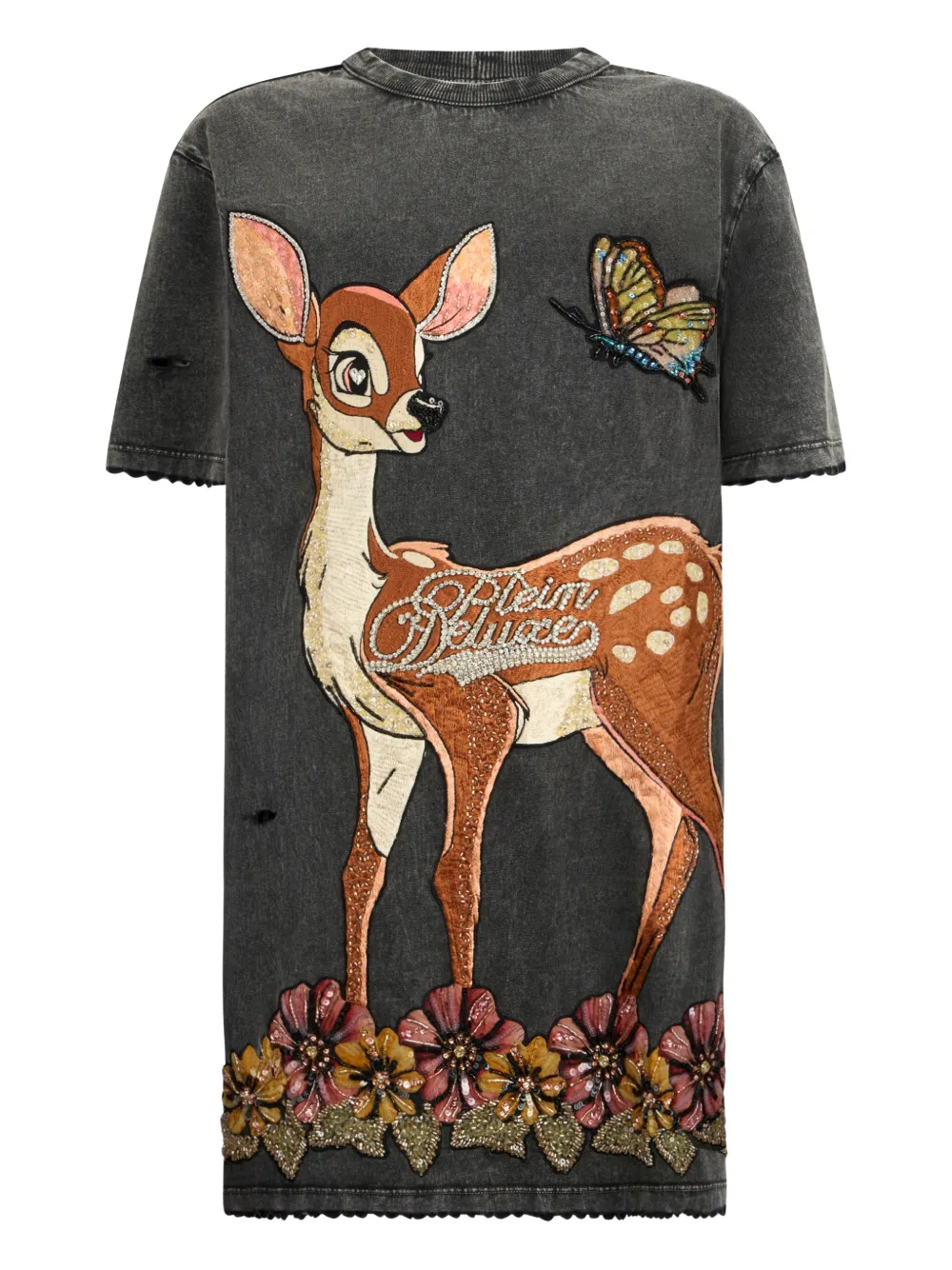 

Платье мини с открытой спиной Philipp Plein, серый