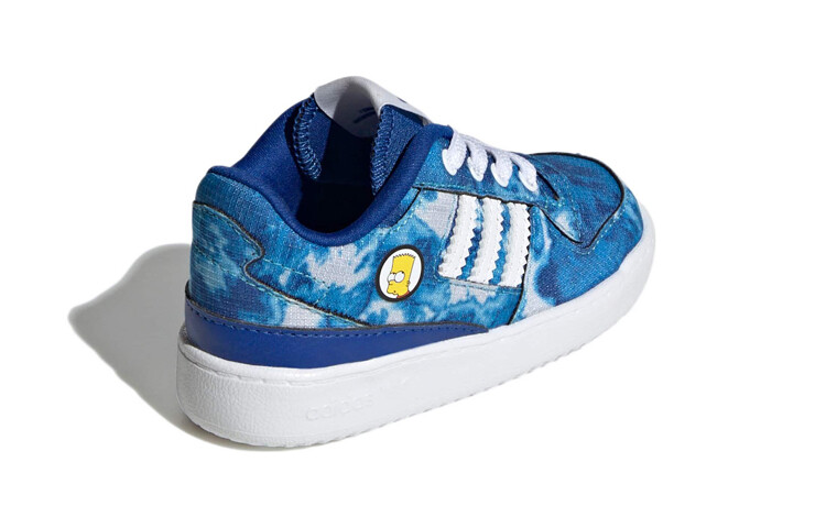 Кроссовки The Simpsons X adidas originals FORUM Toddler Shoes TD Low-top White/Royal Blue/Fern Green — фото 4
