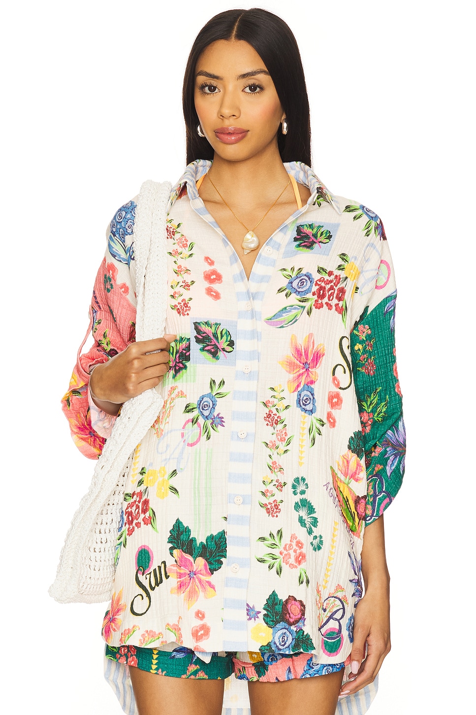 

Платье Chrissy 1 с цитрусовым принтом Agua Bendita, multicolor