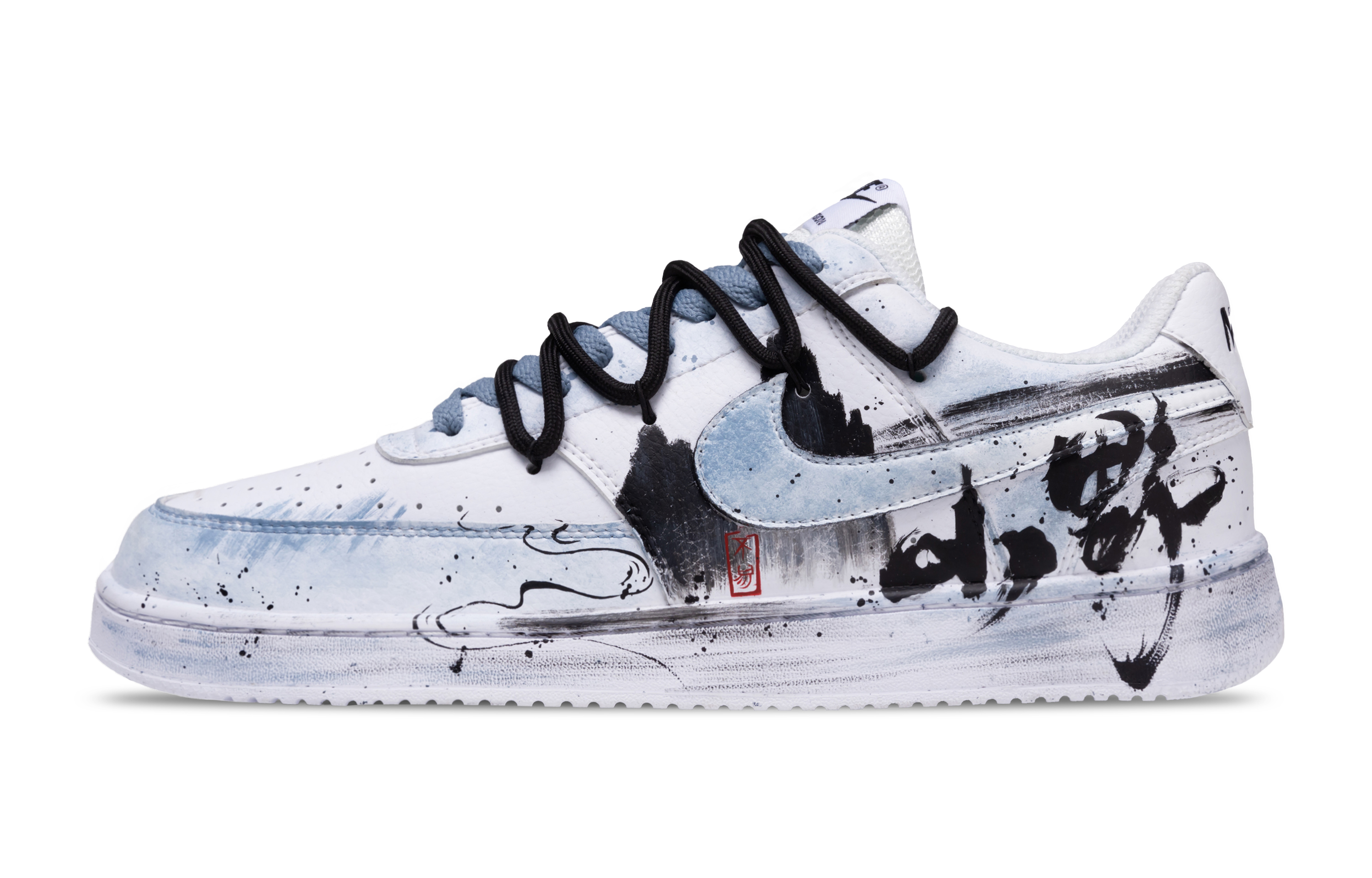 

Nike Кроссовки Court Vision 1 Mountain Wilderness с низким верхом, противоскользящие, износостойкие, мужские, черные