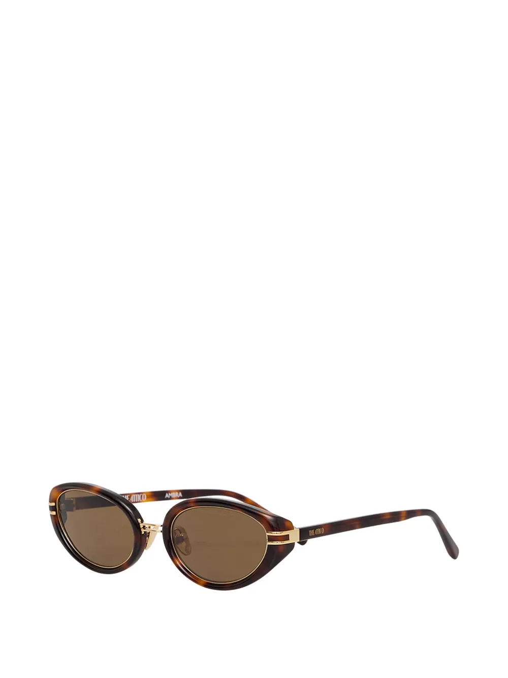 

Солнцезащитные очки круглой формы The Attico, коричневый