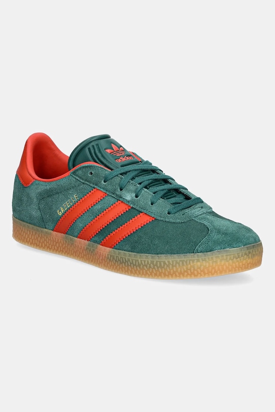 

Детские замшевые кроссовки Gazelle Adidas Originals, зеленый