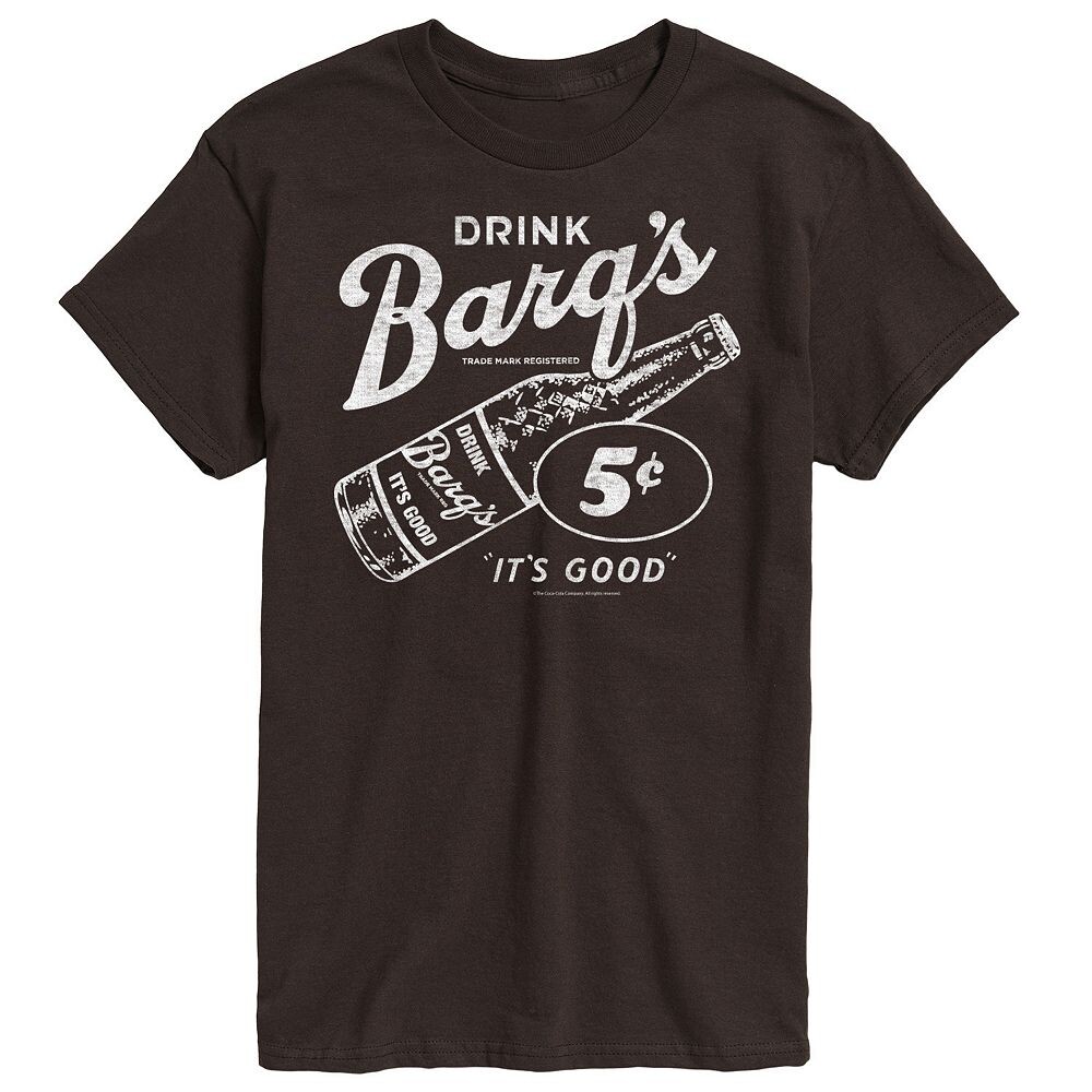 

Мужская футболка с графическим логотипом Barq's Vintage Licensed Character, цвет Dark Brown