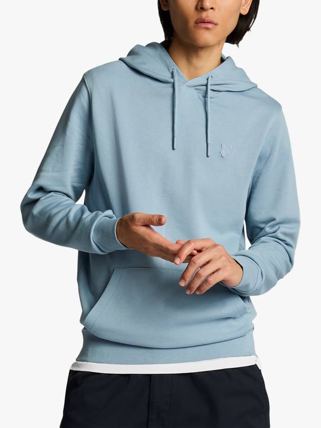 

Толстовка-пуловер из тончайшего хлопка Lyle & Scott, цвет Blue Ash