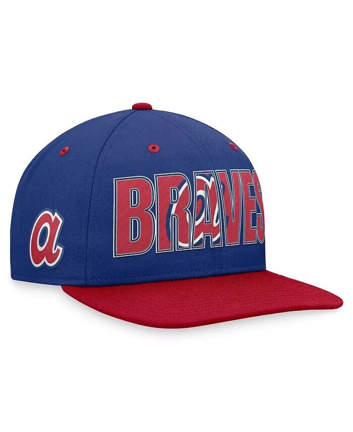 

Мужская кепка Snapback Royal Atlanta Braves Cooperstown Collection Pro Nike, синий