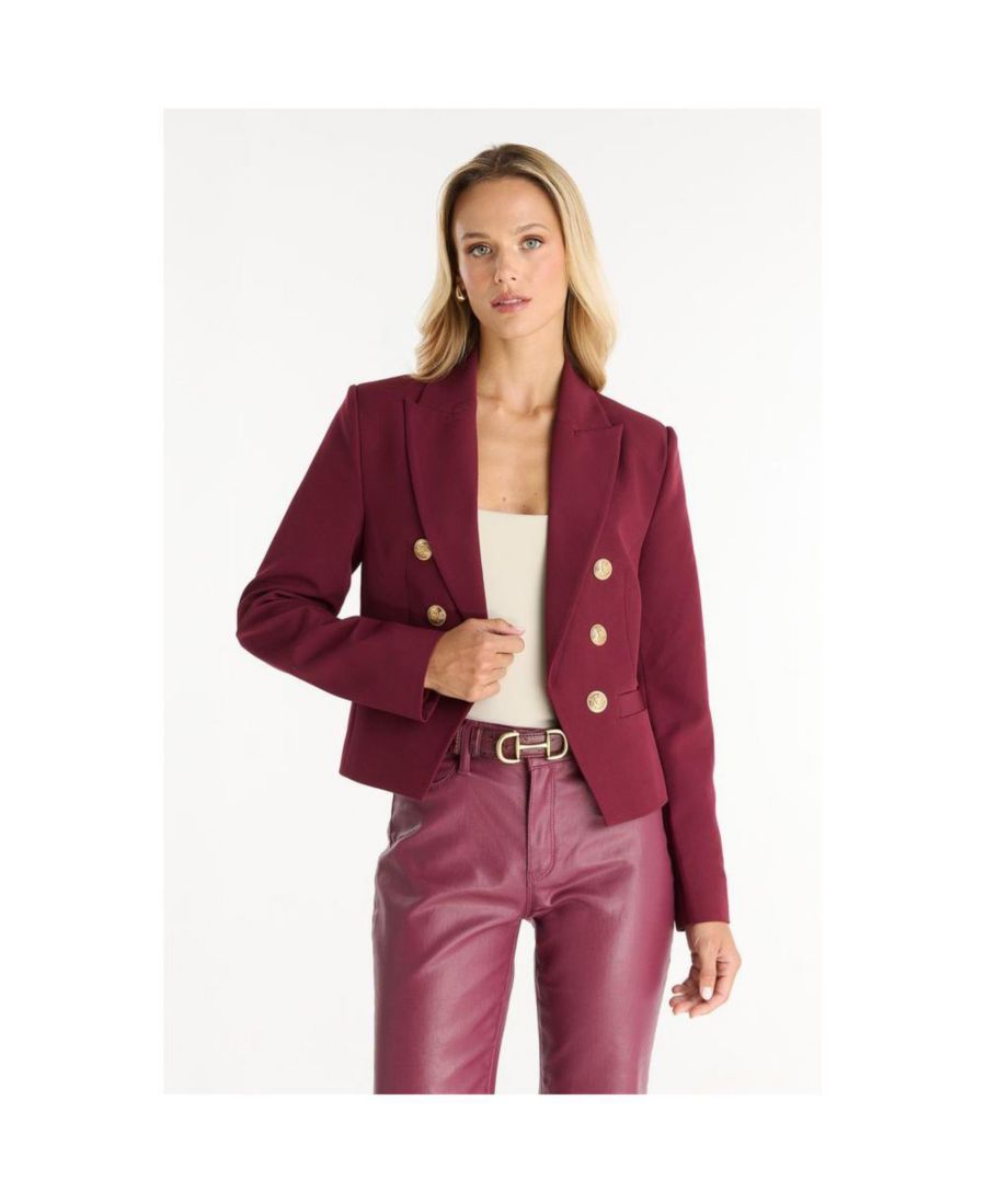 

Женский двубортный блейзер Gabrielle - темно-синий The Noli Shop, Merlot