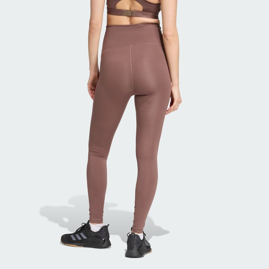 Узкие спортивные брюки ADIDAS PERFORMANCE Optime Essentials, коричневый — фото 3