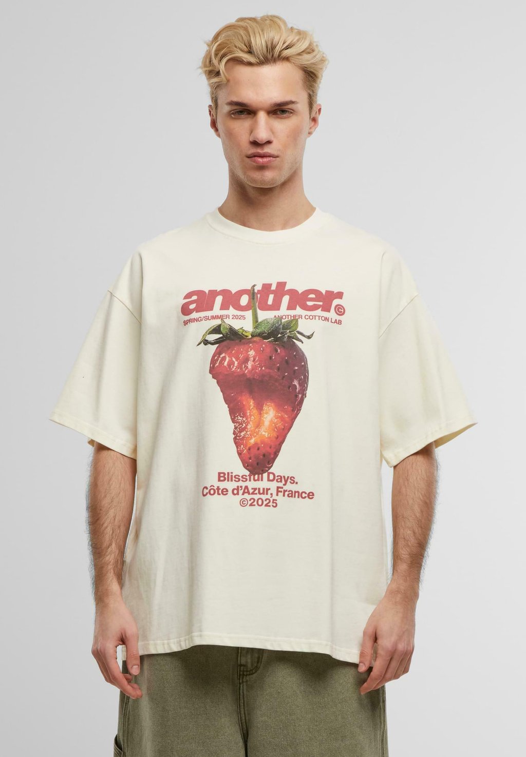 

Футболка с принтом Another Cotton Lab, белый