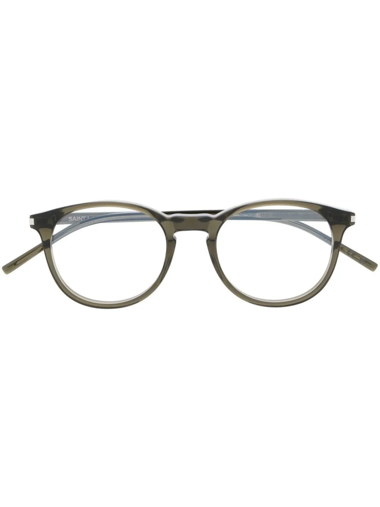 

Очки в круглой оправе Saint Laurent Eyewear, зеленый