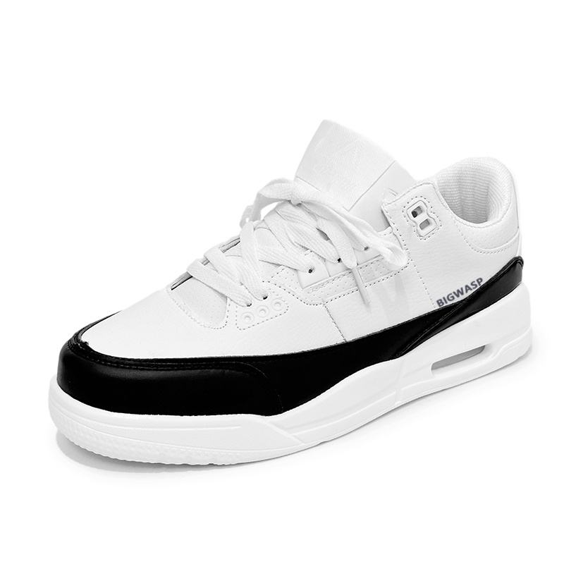 

Bigwasp Износостойкие низкие скейтбордистские кроссовки унисекс, белый и черный