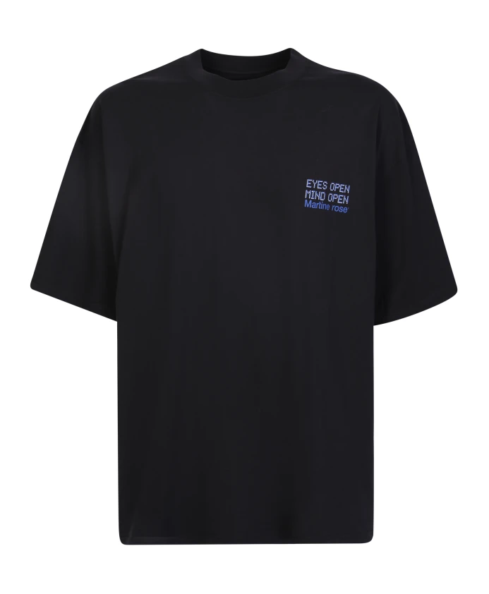 

Черная футболка с уникальным графическим принтом. Martine Rose, черный