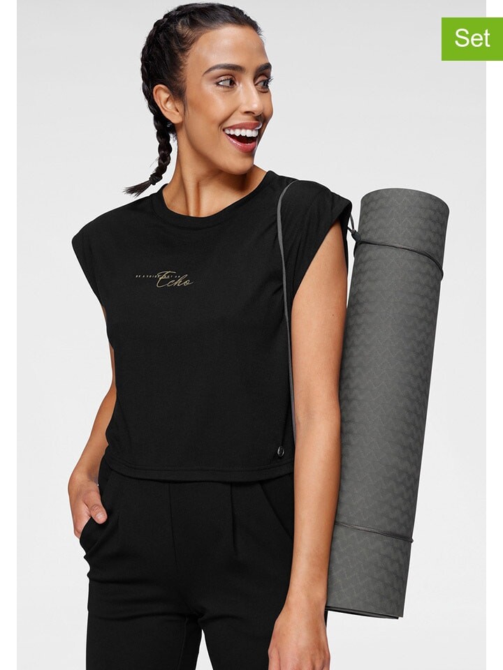 

Спортивная футболка OCEAN SPORTSWEAR 2tlg Set Trainingstop und Trainingsshirt Soulwear, черный