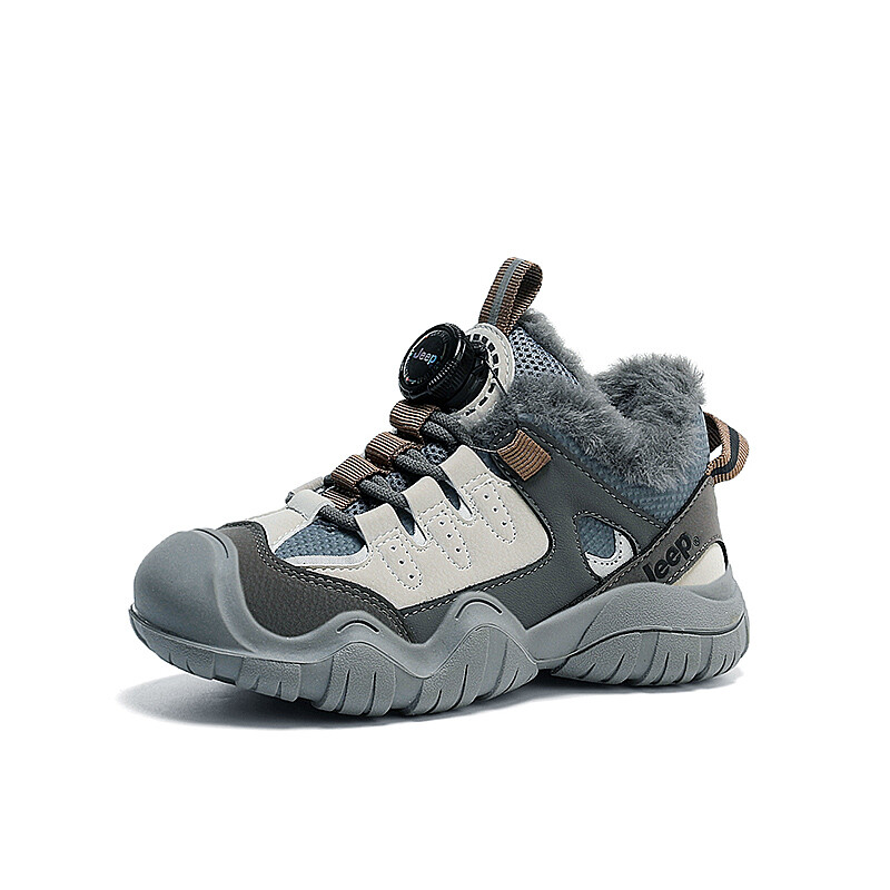 Кроссовки Jeep Kids Lifestyle Shoes Kids Mid-top Beige/Blue, серый/синий — фото 3