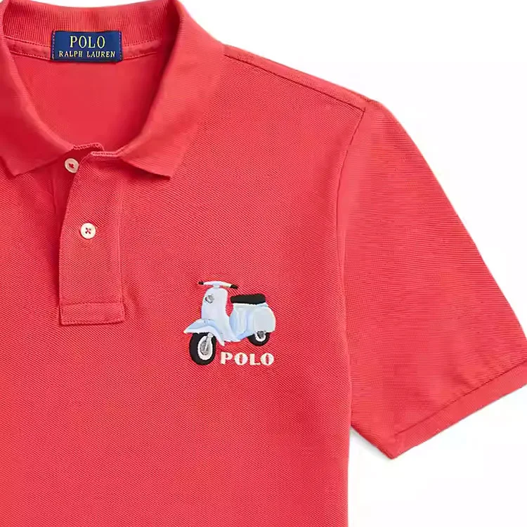 Polo Ralph Lauren Детская поло красная SS25 — фото 4