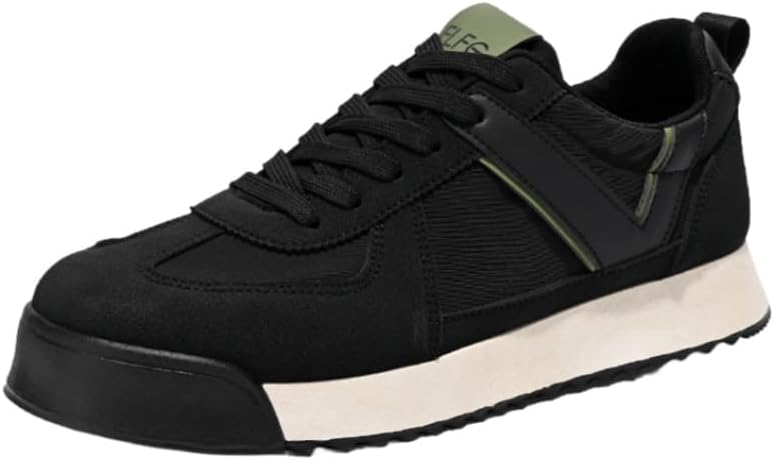 

Мужские модные кроссовки Clolinde большого размера с утолщенной подошвой. Застежка на шнуровку спереди. Мягкая и удобная подкладка. Износостойкие и противоскользящие, черный