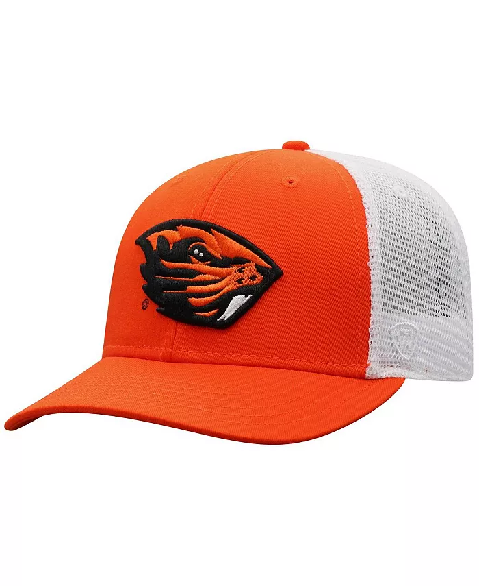 

Мужская оранжево-белая бейсболка Oregon State Beavers Victory Baseline Adjustable Trucker Top Of The World
