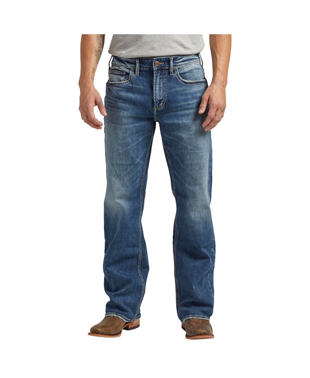 

Мужские прямые джинсы свободного кроя Zac Silver Jeans Co.