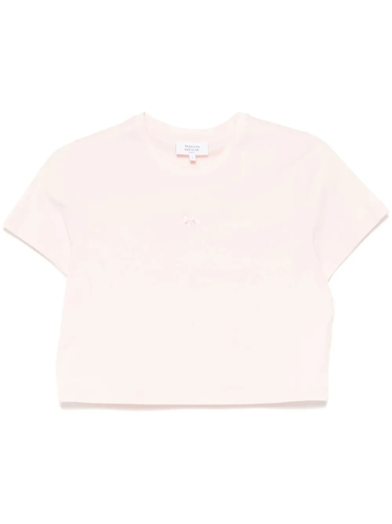 

Maison Kitsuné футболка с нашивкой Baby Fox, розовый