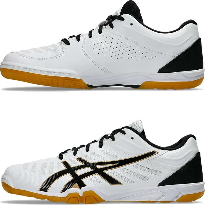 Унисекс кроссовки для настольного тенниса «Attack Excounter 2» от ASICS, White/Black (104) — фото 4