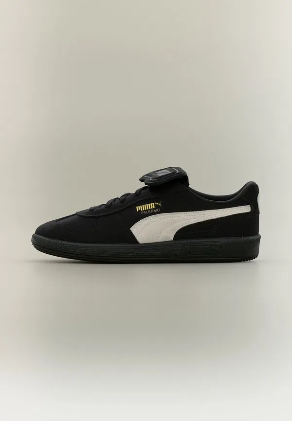 Кроссовки palermo premium jr, черные/теплые белые/золотистые Puma, Black/Warm White/Gold-Coloured