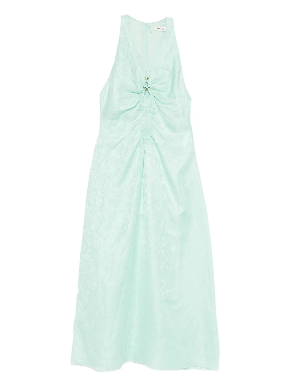 

Жаккардовое платье с цветочным принтом Sandro, зеленый