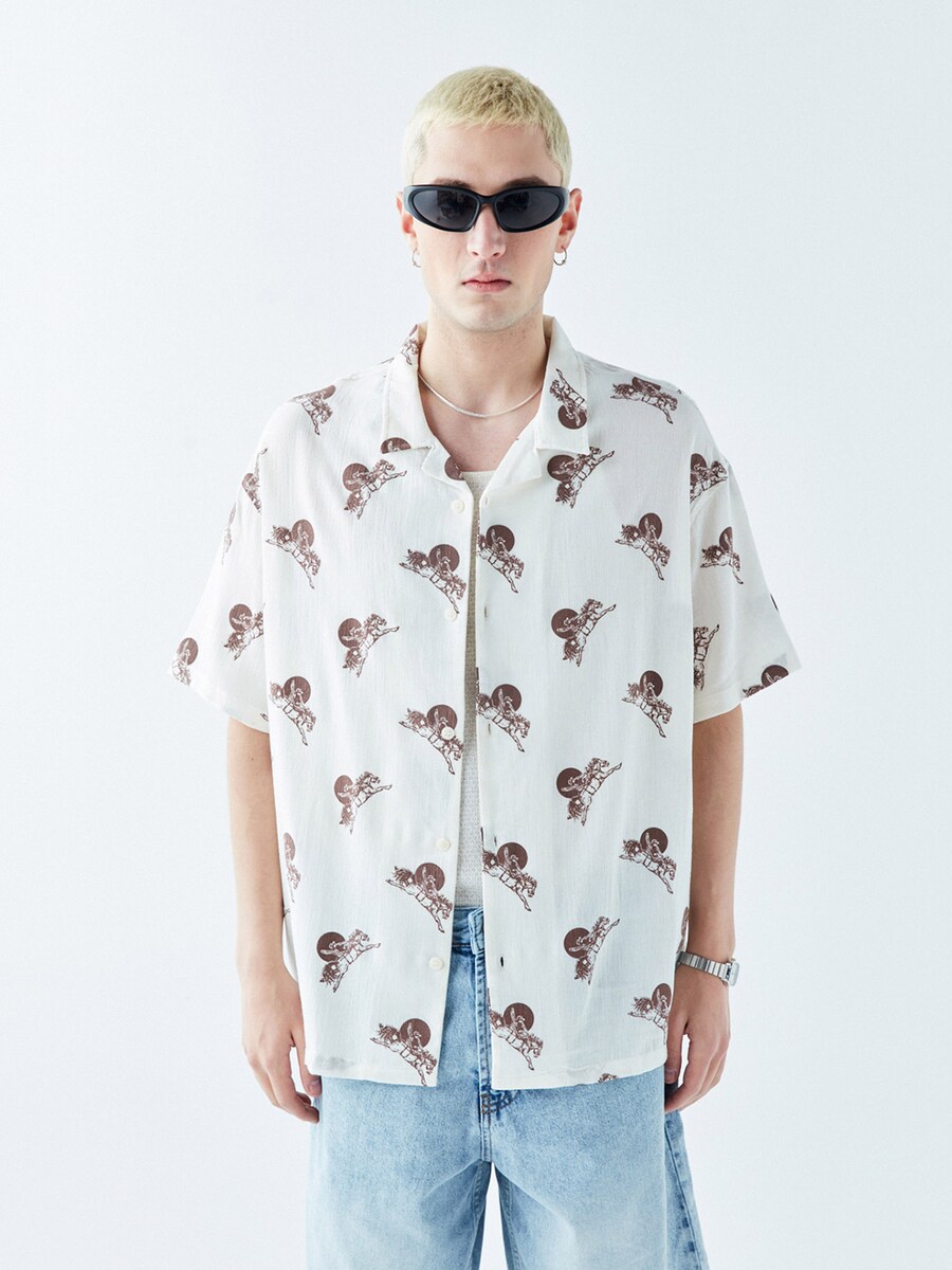 

Рубашка на пуговицах Comfort fit VAMOS CLO, экрю