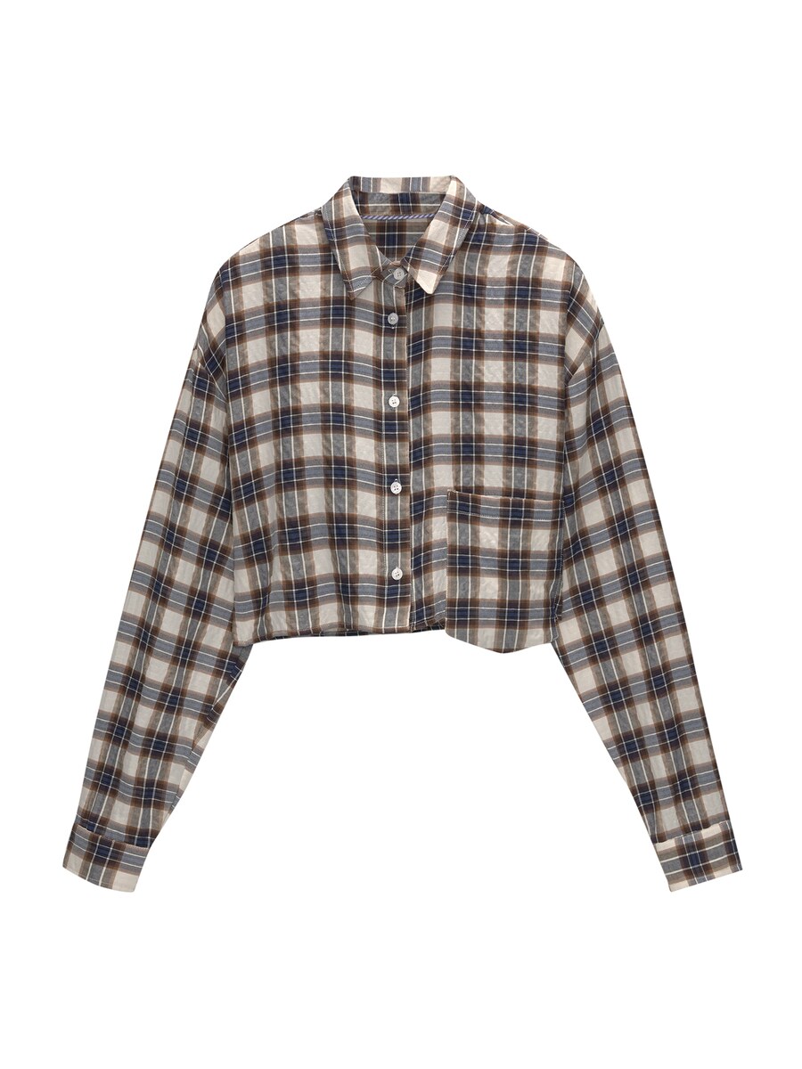 

Блузка Pull&Bear, цвет Smoke blue/Dark blue