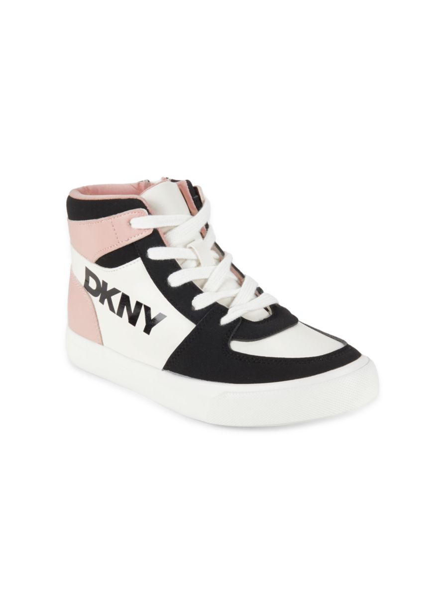 

Детские высокие кроссовки Andee Alice Colorblock DKNY, цвет Blush