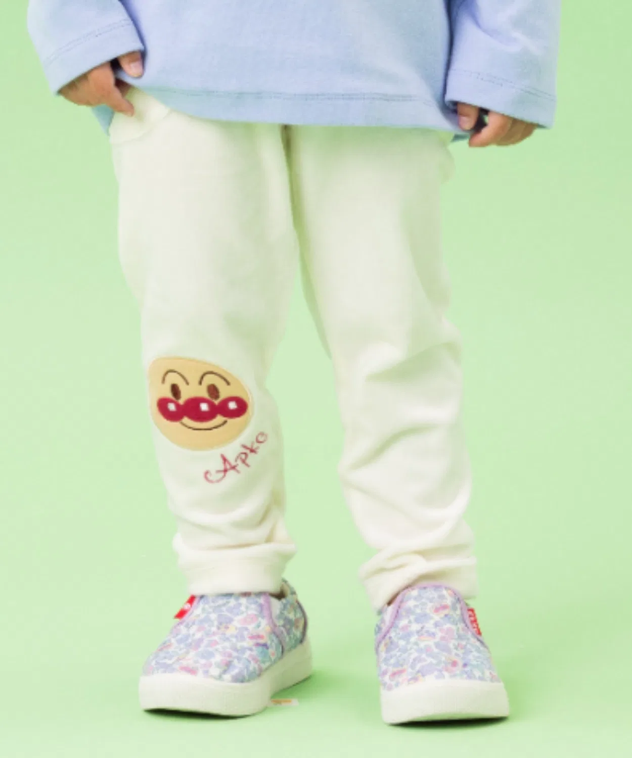 Леггинсы велюровые с аппликацией Anpanman Kids Collection офф-белый