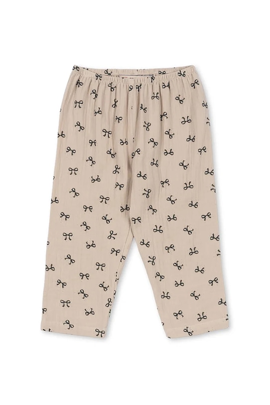 

Детские хлопковые брюки COCO PANTS GOTS Konges Sløjd, бежевый