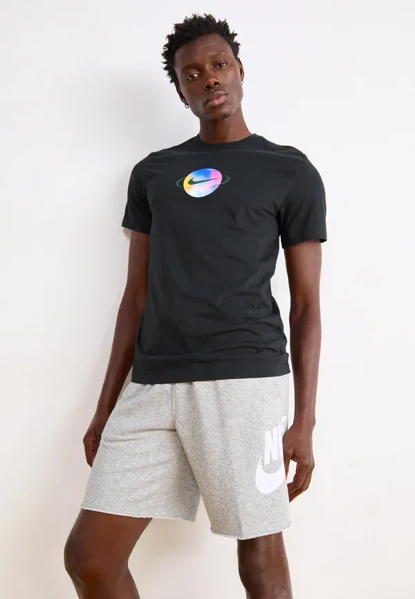 Шорты спортивные Nike Sportswear M nk club alumni ft short tracksuit bottoms, серый хизер/светлый дымчато-серый/белый — фото 4