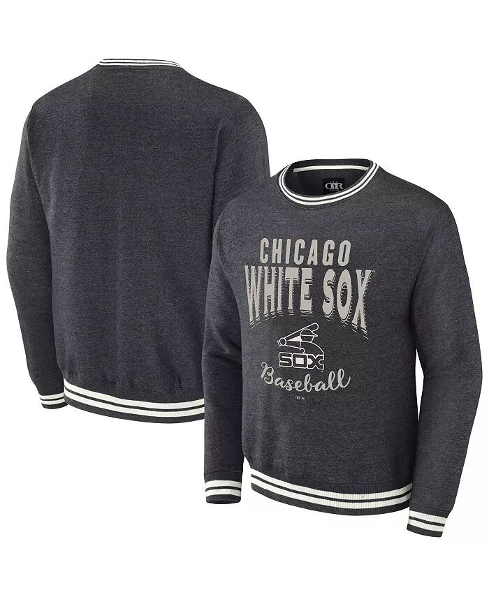 

Мужская коллекция Darius Rucker от Heather Charcoal, винтажный свитер-свитшот в стиле Chicago White Sox с потертостями Fanatics