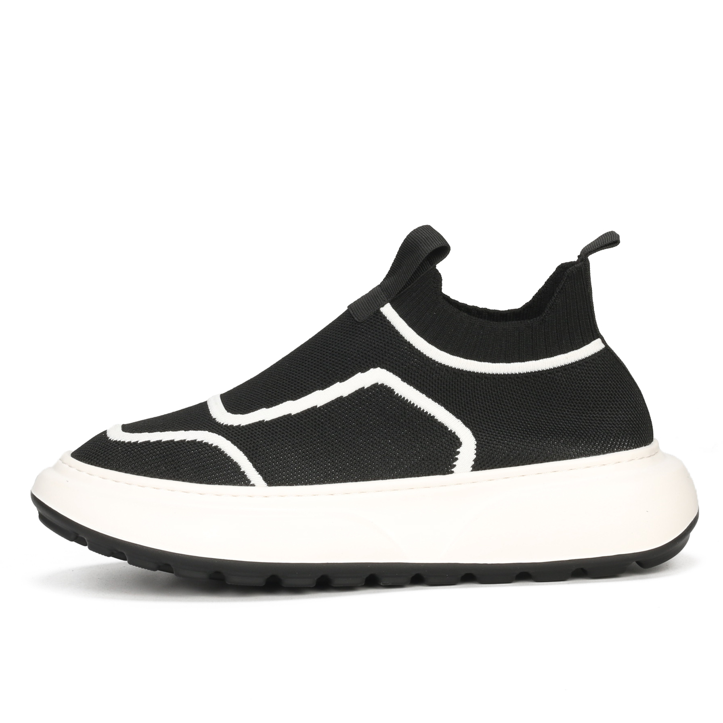 

TIEKE Износостойкие и легкие мужские низкие кеды Casual Black White, цвет Black White