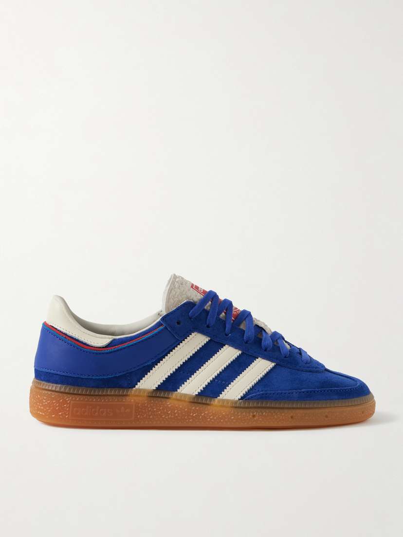 Кроссовки Handball Cup Special из замши и кожи с резиновой отделкой Adidas Originals, синий