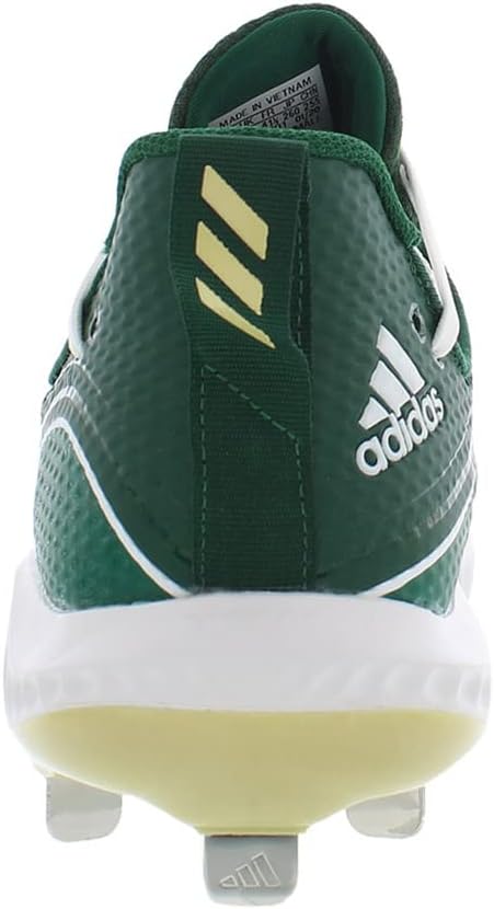 Мужские бейсбольные бутсы adidas Icon V Bounce, белый/изумрудный — фото 4