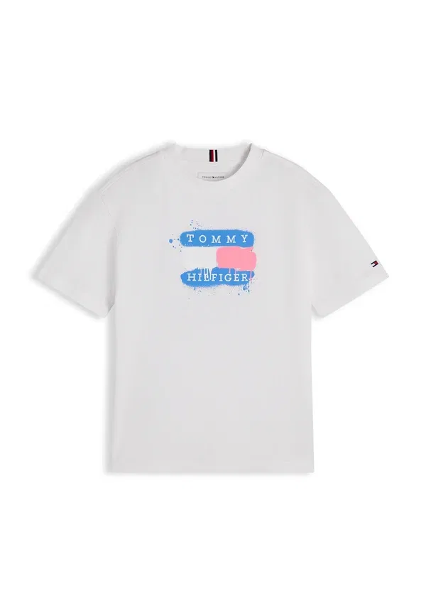 Футболка с граффити-принтом Tommy Hilfiger, белый — фото 4