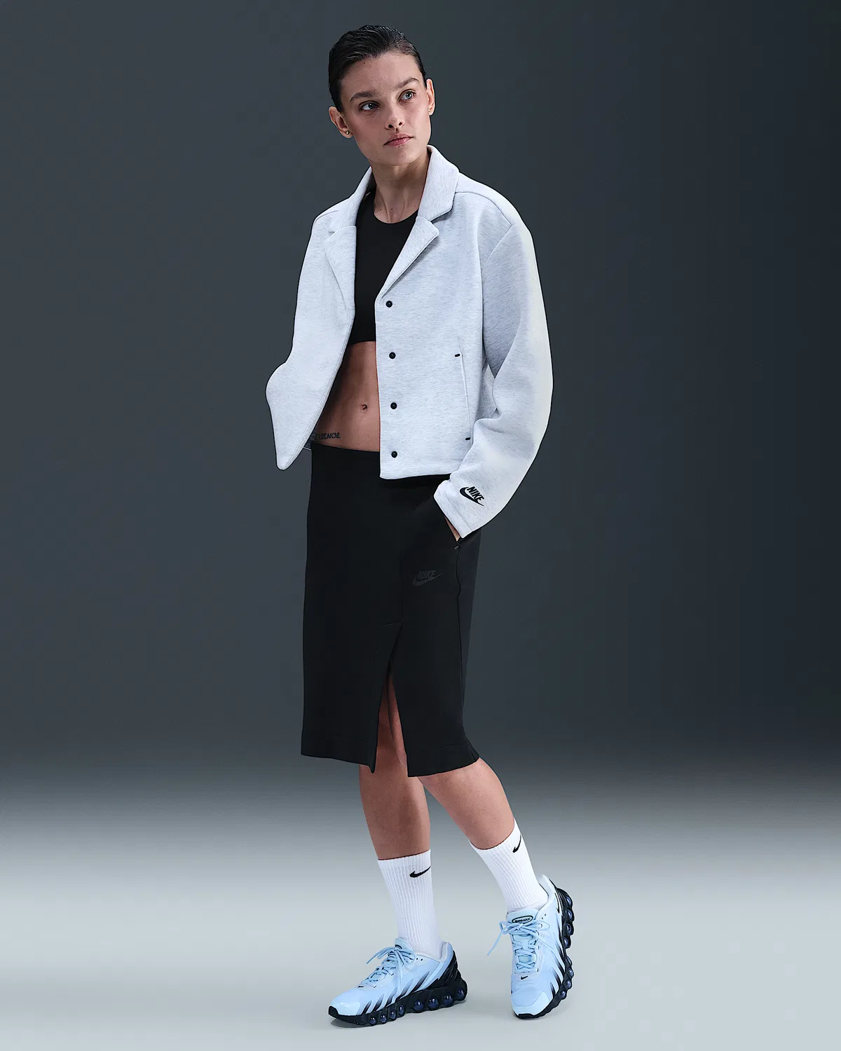 Женская юбка Nike Sportswear Tech Fleece, Black/Black
