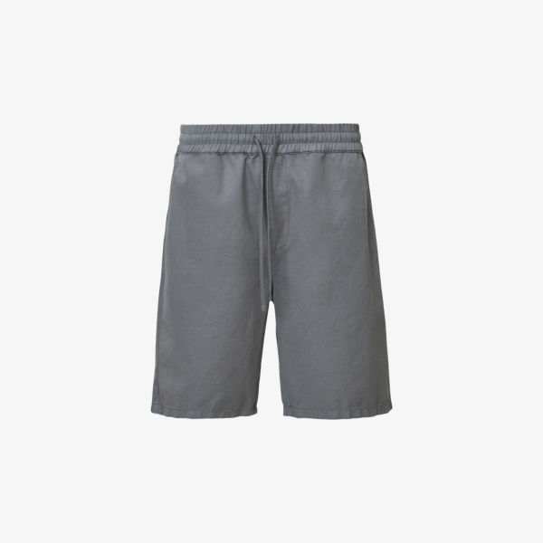 

Шорты из хлопка и льна с завязками на талии Hanbury Allsaints, серый