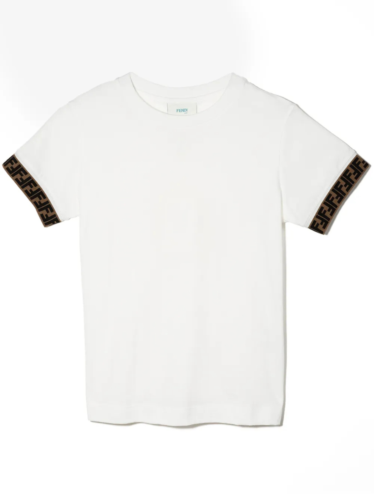 

Футболка с отделкой FF Fendi Kids, белый